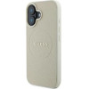 Guess Grained Ring MagSafe case for iPhone 16 - beige - (GUE003840-0)