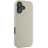 Guess Grained Ring MagSafe case for iPhone 16 - beige - (GUE003840-0)
