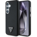 Guess Grained Triangle Logo MagSafe case for Samsung Galaxy S25 - black - (GUE004288-0)