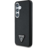 Guess Grained Triangle Logo MagSafe case for Samsung Galaxy S25 - black - (GUE004288-0)