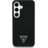 Guess Grained Triangle Logo MagSafe case for Samsung Galaxy S25 - black - (GUE004288-0)