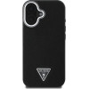 Guess Grained Triangle MagSafe case for iPhone 16 - black - (GUE004066-0)