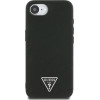 Guess Grained Triangle MagSafe case for iPhone 16e - black - (GUE004484-0)