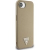 Guess Grained Triangle MagSafe case for iPhone 16e - brown - (GUE004485-0)