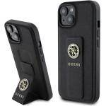 Guess Grip Stand 4G Saffiano Strass case for iPhone 15 - black - (GUE003377-0)