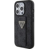 Guess Grip Stand 4G Triangle Strass case for iPhone 15 Pro - black - (GUE003372-0)