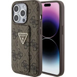 Guess Grip Stand 4G Triangle Strass case for iPhone 15 Pro - brown - (GUE003375-0)