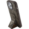 Guess Grip Stand 4G Triangle Strass case for iPhone 15 Pro - brown - (GUE003375-0)