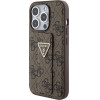 Guess Grip Stand 4G Triangle Strass case for iPhone 15 Pro - brown - (GUE003375-0)