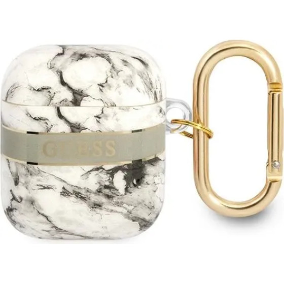Guess GUA2HCHMAG AirPods cover grey/grey Marble Strap Collection - (GUE002023-0)