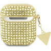 Guess GUA2HDGTPD AirPods 1/2 cover gold/gold Rhinestone Triangle Charm - (GUE002867-0)