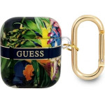 Guess GUA2HHFLB AirPods cover blue/blue Flower Strap Collection - (GUE002029-0)