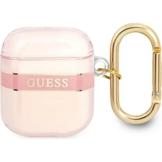 Guess GUA2HHTSP AirPods cover pink/pink Strap Collection - (GUE002017-0)