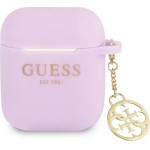 Guess GUA2LSC4EU AirPods 1/2 cover purple/purple Silicone Charm 4G Collection - (GUE001896-0)