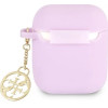 Guess GUA2LSC4EU AirPods 1/2 cover purple/purple Silicone Charm 4G Collection - (GUE001896-0)
