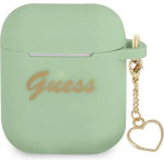 Guess GUA2LSCHSN AirPods cover green/green Silicone Charm Heart Collection - (GUE001944-0)
