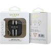 Guess GUA2P4RPSK AirPods 1/2 cover black/black 4G Printed Stripes Charm - (GUE004169-0)