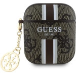 Guess GUA2P4RPSW AirPods 1/2 cover brown/brown 4G Printed Stripes Charm - (GUE004171-0)