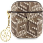 Guess GUA2PGCE4CW case for AirPods 1/2 - brown GCube Charm - (GUE003032-0)