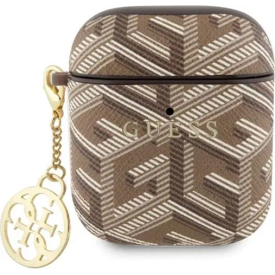 Guess GUA2PGCE4CW case for AirPods 1/2 - brown GCube Charm - (GUE003032-0)
