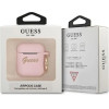 Guess GUA2SSSI AirPods cover pink/pink Silicone Vintage Script - (GUE001378-0)