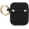Guess GUA2SSSK AirPods cover black/black Silicone Vintage Script - (GUE001375-0)