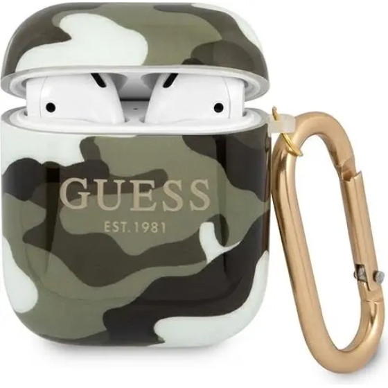 Guess GUA2UCAMA AirPods cover green/khaki Camo Collection - (GUE001383-0)
