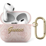Guess GUA34GSMP AirPods 3 cover rozowy/pink 4G Script Metal Collection - (GUE001673-0)