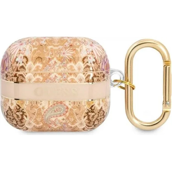 Guess GUA3HHFLD AirPods 3 cover gold/gold Paisley Strap Collection - (GUE002037-0)