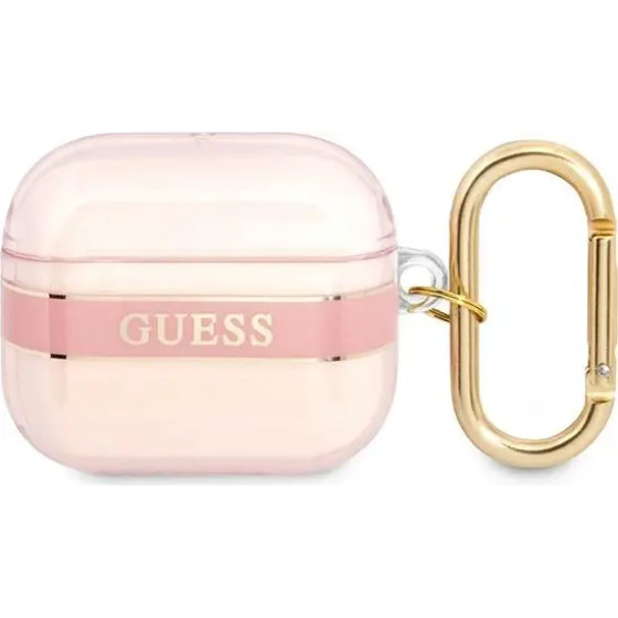 Guess GUA3HHTSP AirPods 3 cover pink/pink Strap Collection - (GUE002019-0)