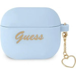 Guess GUA3LSCHSB AirPods 3 cover blue/blue Silicone Charm Heart Collection - (GUE001889-0)