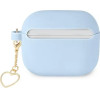 Guess GUA3LSCHSB AirPods 3 cover blue/blue Silicone Charm Heart Collection - (GUE001889-0)