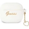 Guess GUA3LSCHSH AirPods 3 cover white/white Silicone Charm Heart Collection - (GUE001892-0)