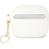 Guess GUA3LSCHSH AirPods 3 cover white/white Silicone Charm Heart Collection - (GUE001892-0)
