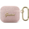 Guess GUA3SASMP AirPods 3 cover pink/pink Saffiano Script Metal Collection - (GUE001675-0)