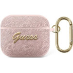 Guess GUA3SASMP AirPods 3 cover pink/pink Saffiano Script Metal Collection - (GUE001675-0)