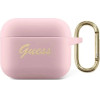 Guess GUA3SSSI AirPods 3 cover pink/pink Silicone Vintage Script - (GUE001380-0)