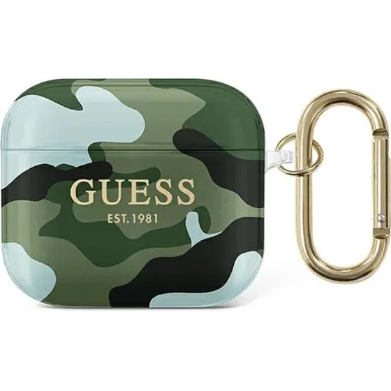 Guess GUA3UCAMA AirPods 3 cover green/khaki Camo Collection - (GUE001677-0)