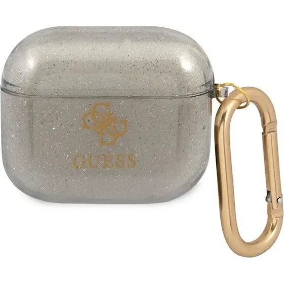 Guess GUA3UCG4GK AirPods 3 cover black/black Glitter Collection - (GUE001365-0)