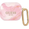 Guess GUA3UNMP AirPods 3 cover pink/pink Marble Collection - (GUE001679-0)