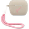 Guess GUACAPLSVSGP AirPods Pro cover gray pink/grey pink Silicone Vintage - (GUE001116-0)