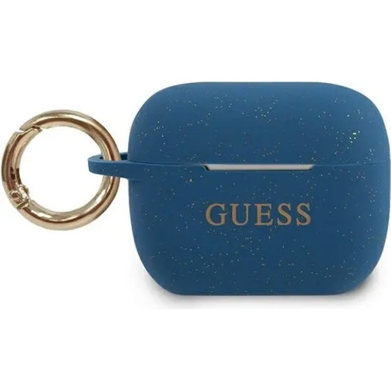 Guess GUACAPSILGLBL AirPods Pro cover blue/blue Silicone Glitter - (GUE001055-0)