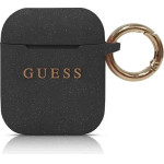 Guess GUACCSILGLBK AirPods cover black/black Silicone Glitter - (GUE000511-0)