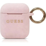 Guess GUACCSILGLLP AirPods cover light pink / pink Silicone Glitter - (GUE000512-0)