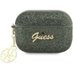 Guess GUAP2GLGSHA AirPods Pro 2 cover green/kaki Glitter Flake 4G Charm - (GUE002653-0)