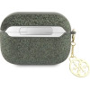 Guess GUAP2GLGSHA AirPods Pro 2 cover green/kaki Glitter Flake 4G Charm - (GUE002653-0)