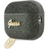 Guess GUAP2GLGSHA AirPods Pro 2 cover green/kaki Glitter Flake 4G Charm - (GUE002653-0)
