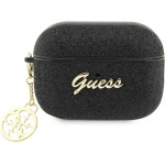 Guess GUAP2GLGSHK AirPods Pro 2 cover black/black Glitter Flake 4G Charm - (GUE002651-0)