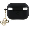Guess GUAP2LECG4K case for AirPods Pro 2 cover - black Liquid Silicone Glitter Triangle Charm - (GUE002969-0)
