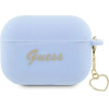 Guess GUAP2LSCHSB AirPods Pro 2 cover blue/blue Silicone Charm Heart Collection - (GUE002656-0)